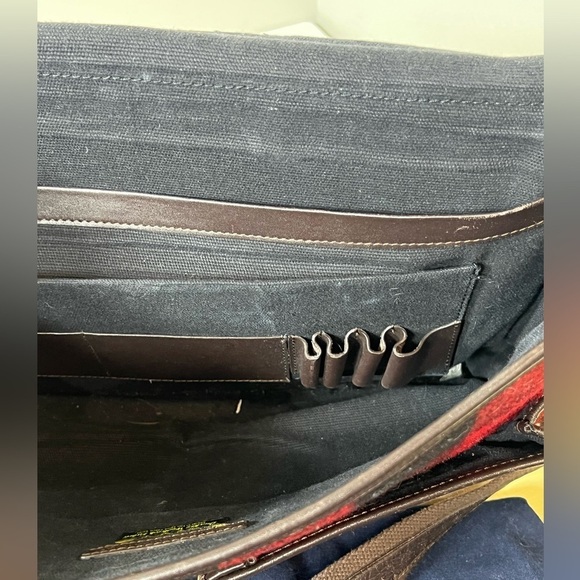Brooks Brothers x Woolrich Made in USA Tartan Plaid Wool Messenger Bag Flagship - Picture 7 of 11